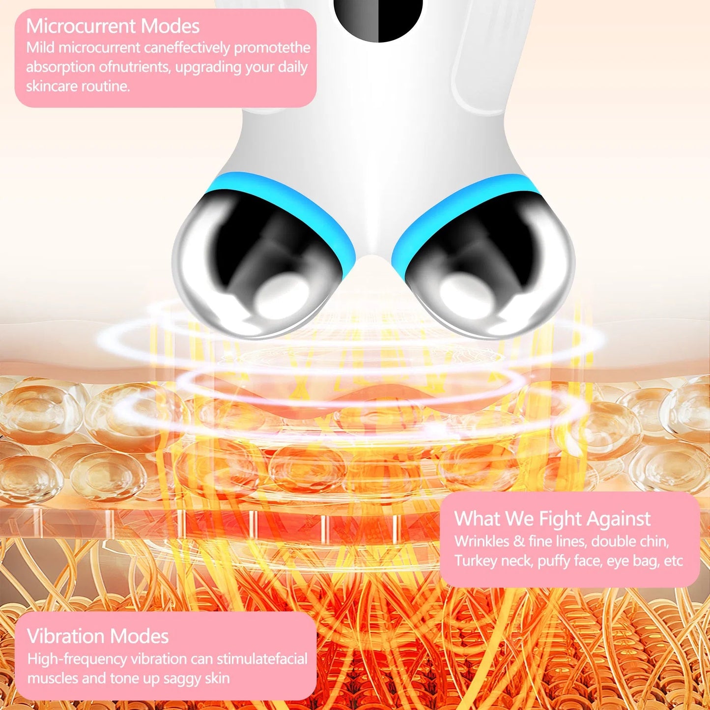 Microcurrent Facial Lift & Anti-Aging Device